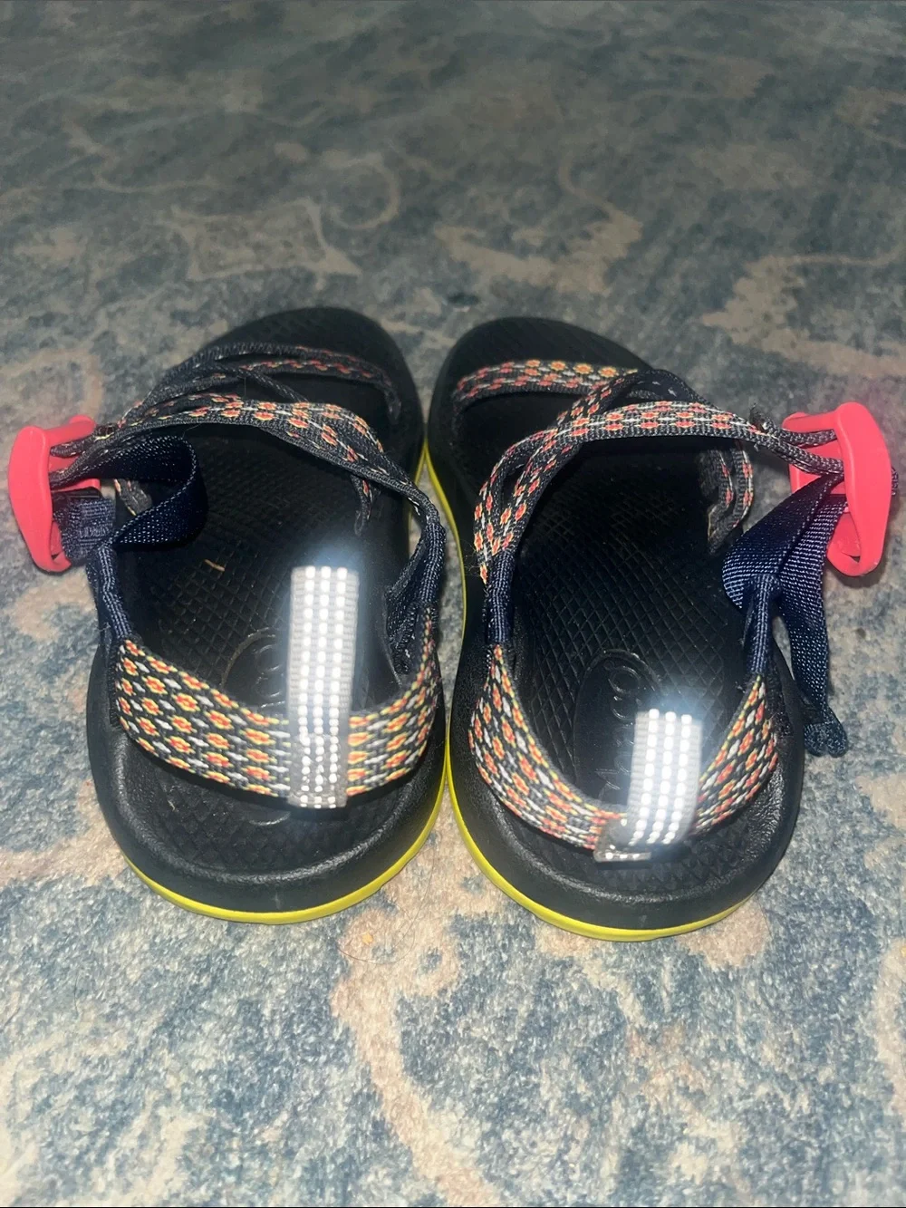 Chaco Black Sandals with multicolored straps children’s size 1